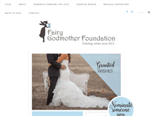 Tablet Screenshot of fairygodmotherfoundation.org